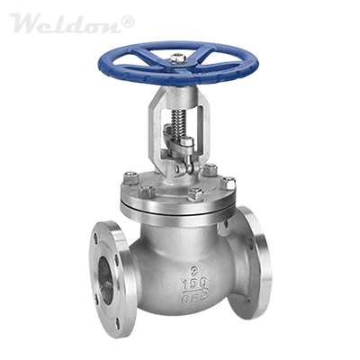 Hand Wheel Globe Valve, ASTM A351 CF8, 3 Inch, Class 150 LB, BB, RF