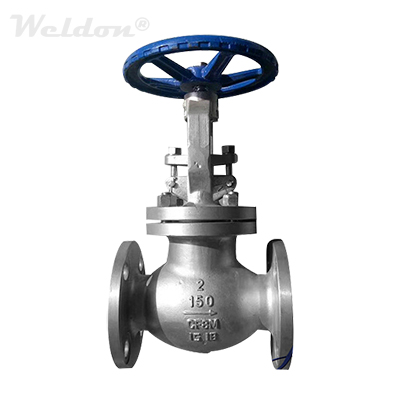 Bolted Bonnet Globe Valve, ASTM A351 CF8M, 2 Inch, Class 150, RF