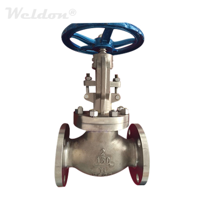 Titanium Globe Valve, ASTM B367 GR.C2, 2 Inch, Class 150, RF, BB