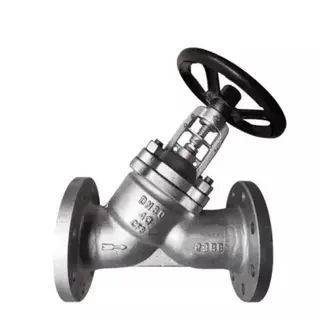 BS 5352 Globe Valve, Y Type, ASTM A351 CF8, DN80, PN40, RF