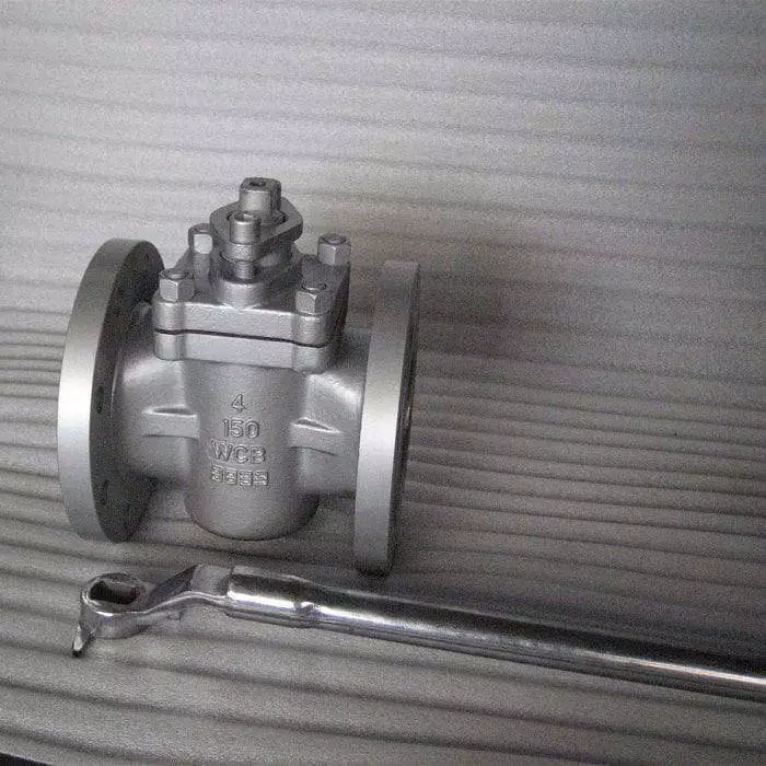 Válvula de plugue de caposta parafusada, API 6D, ASTM A216 WCB, 4 polegadas, 150 LB