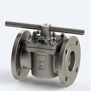 ASTM A351 CF8M Sleeved Plug Valve, 2 / 3 Way, 3 Inch, 150 LB