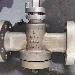 API 6D Plug Valve, ASTM A216 WCB, 2 Inch, Class 600 LB, RF