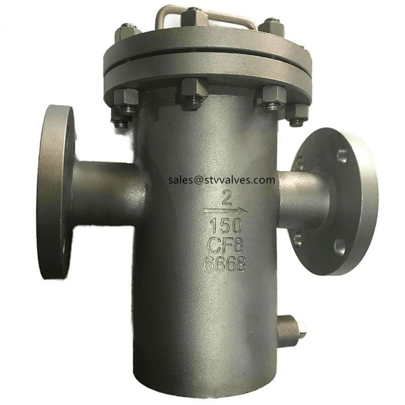 API 6D Basket Strainer, ASTM A351 CF8, 2 Inch, 150 LB, RF