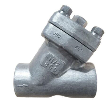 BS 5352 Y Type Strainer, ASTM A182 F53, 1/2 Inch, 800 LB, SW