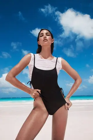 Monokini with T-shirt