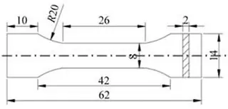 Shapes and sizes of tensile specimen