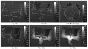 The solidification process of the optimized scheme