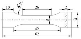 Shapes and sizes of tensile specimen