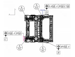 GD&T Drawing of Integrated Rear Body