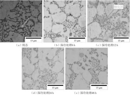 Microstructure of eutectic Si phase of die-cast aluminum-silicon alloy