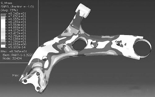 L2 level load nFZ stress cloud diagram