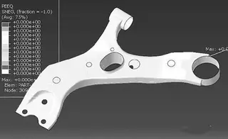 L1 level load nFZ direction plastic strain cloud diagram