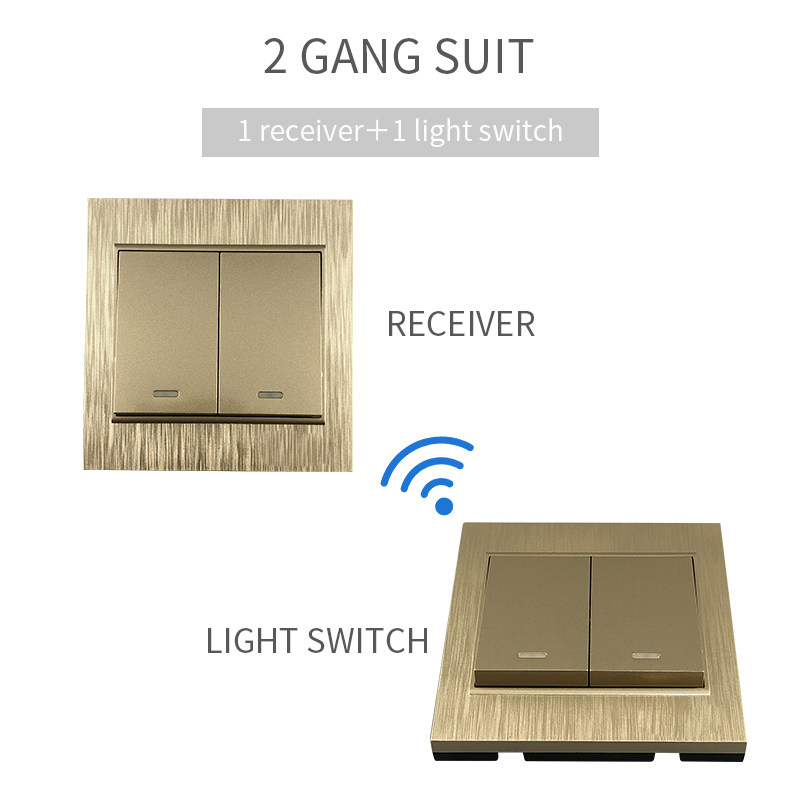 Sticky 315mhz 86 Type Wall Switch Panel Wireless Remote Control Transmitter Receiver