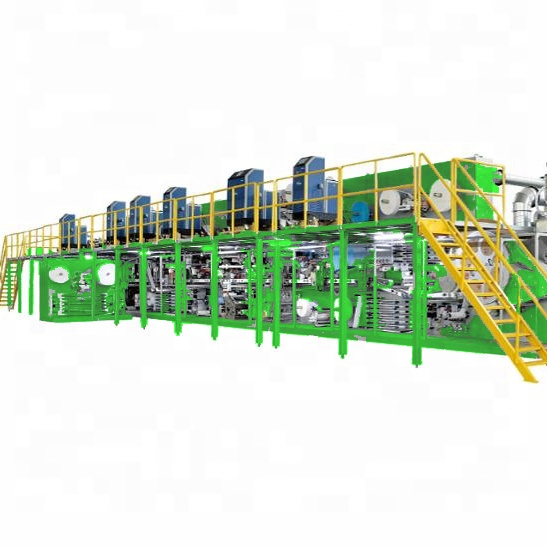Efficient Touch Screen Operated Adult Diaper Production Line