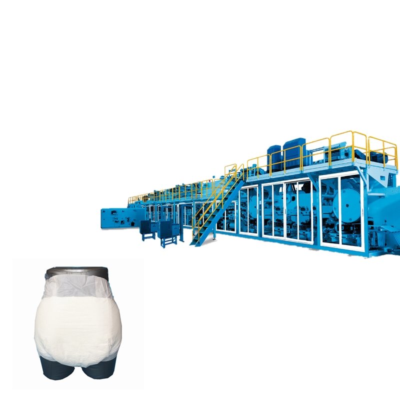 Full-Servo Adult Diaper Machine with Longitudinal Folding