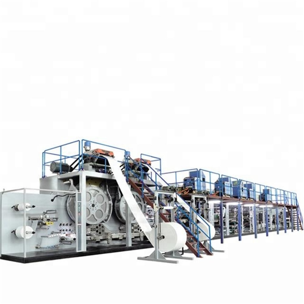 3-Shaft Mechanical Drive T Shape Baby Diaper Machines