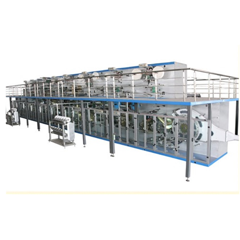 Automatic Longitudinal Fold System Baby Diaper Machine