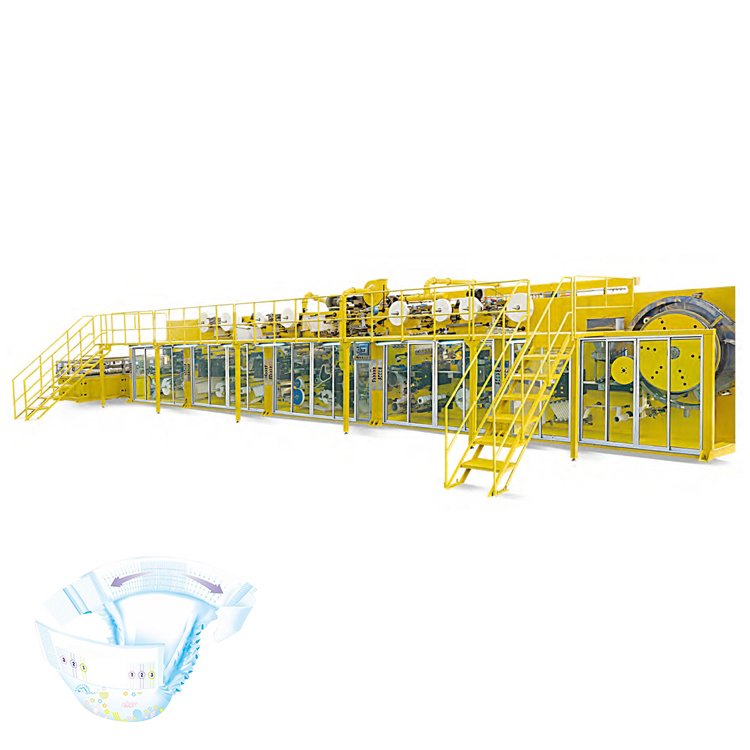 Brand New Disposable Full Servo Baby Diaper Making Machine