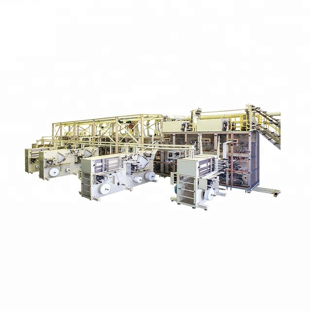 CE Certificated Elastic Waistband Baby Diaper Making Machine
