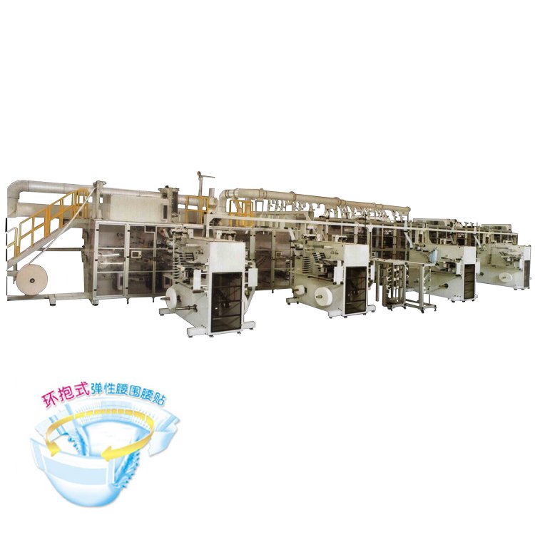 Full Servo Drive Embracing Elastic Baby Diaper Machine