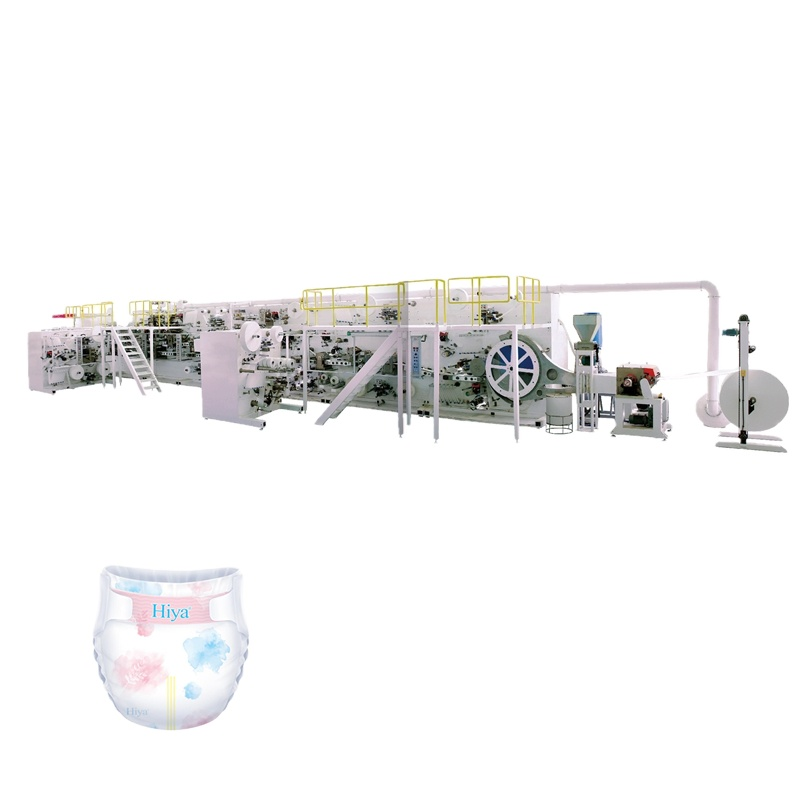 Full Servo Drive I Shape to T Shape Baby Diapers Machines