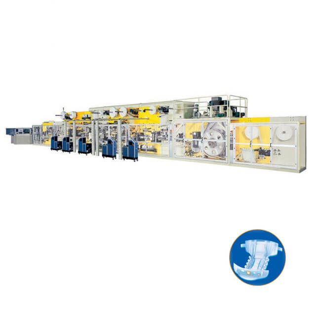 Full Servo I Shape Baby Diaper Making Machine
