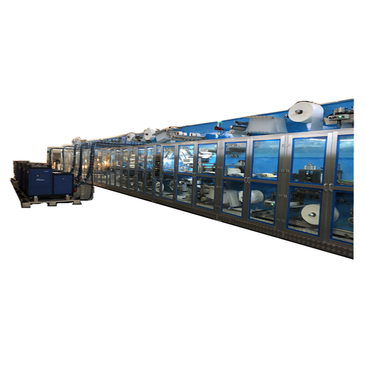 High Speed Baby Diaper Making Machines with PLC Control