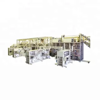 CE Certificated Elastic Waistband Baby Diaper Making Machine