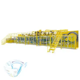 Full Servo Nighttime Incontinence Baby Diaper Making Machine