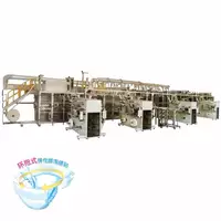 Fully Servo I-Shape Baby Diaper Manufacturing Production Line