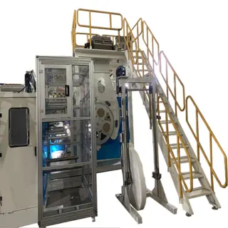 Full Servo Touch Screen Control Baby Diaper Making Machine