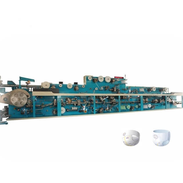 Semi Servo Pull Up Baby Diaper Manufacturing Machine