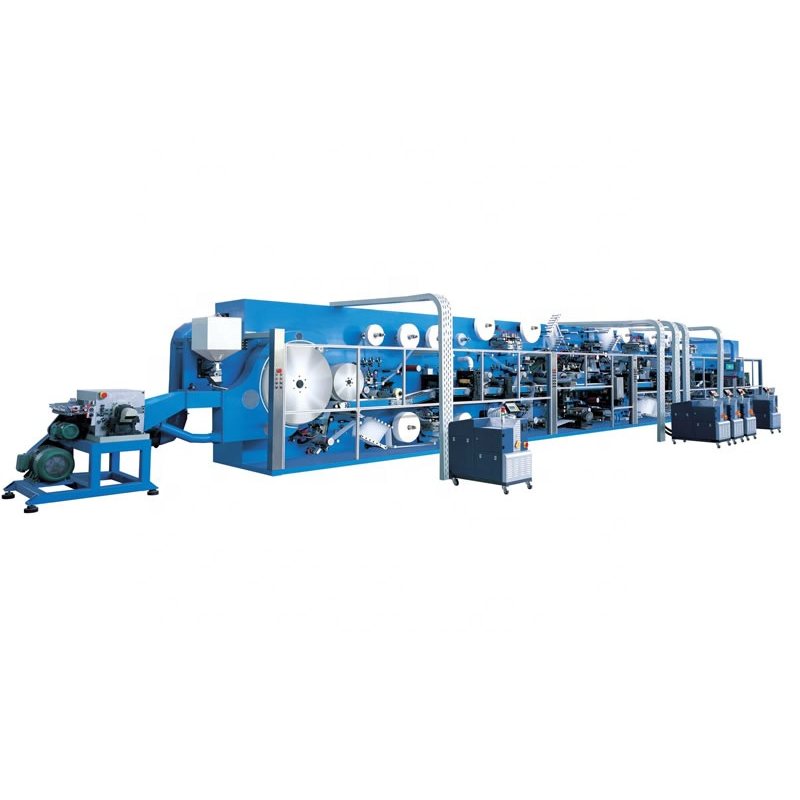 Ultrasonic Automatic I & T Shape Baby Diaper Making Machines