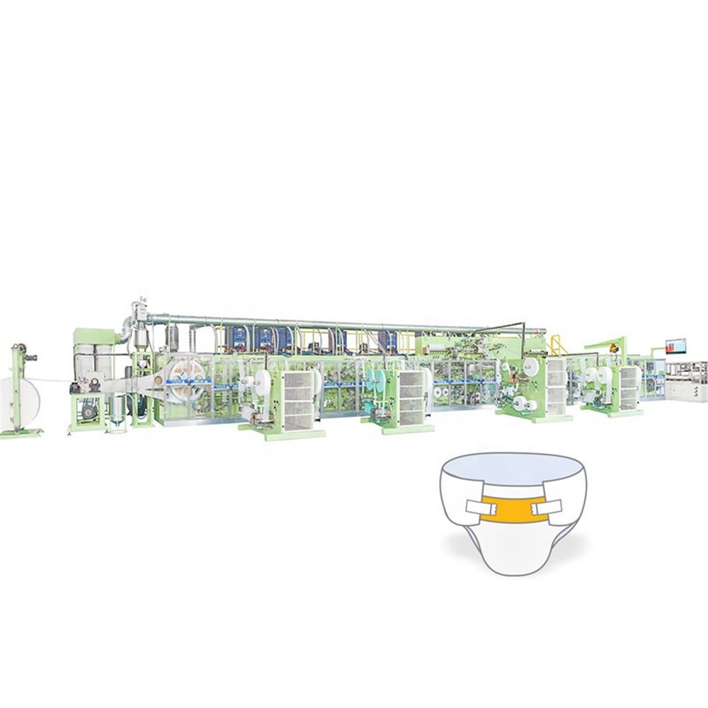 Used Full Servo Drive Automatic Baby Diaper Making Machine
