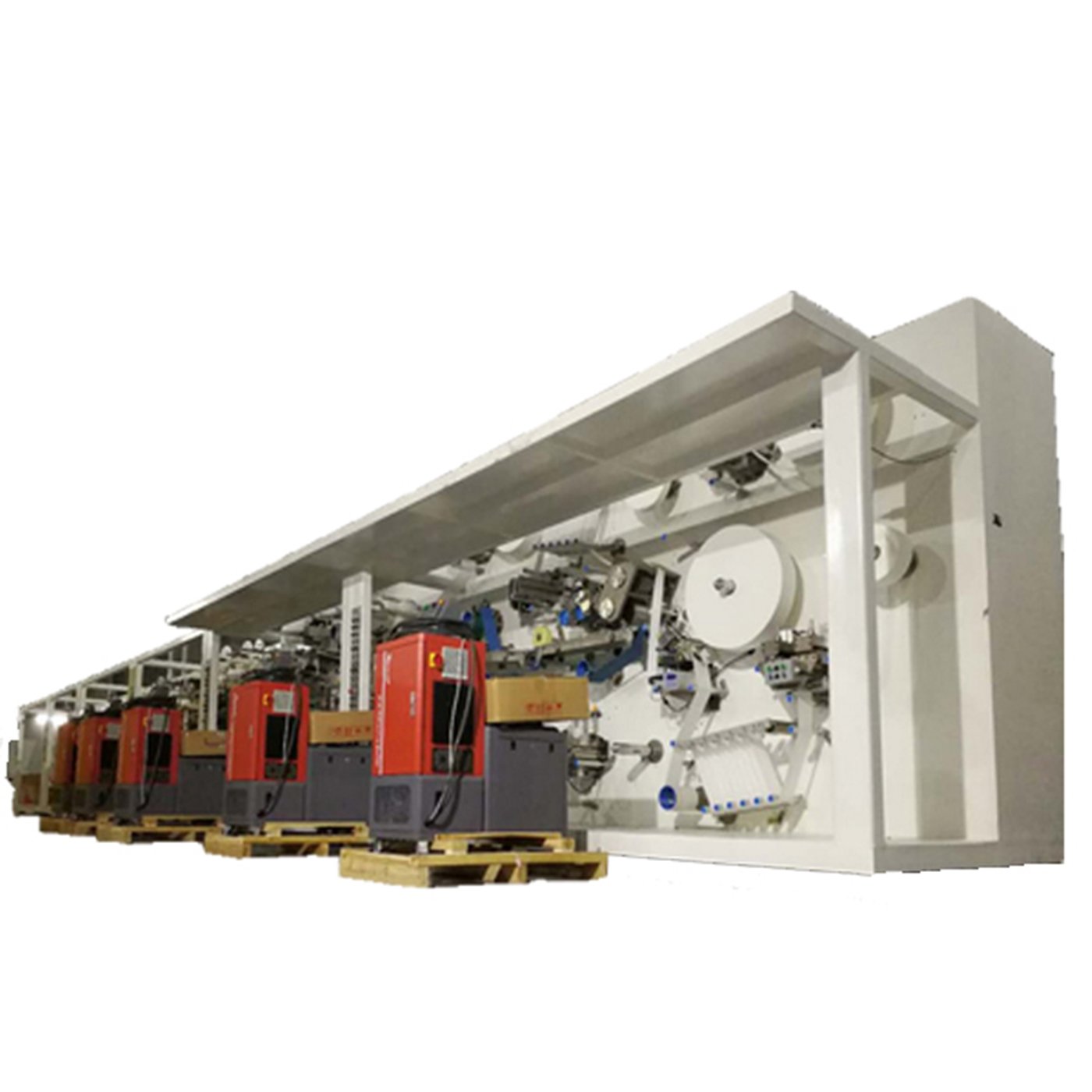 Modern Design Auto Panty Liner Wrapping Machine with Bagger