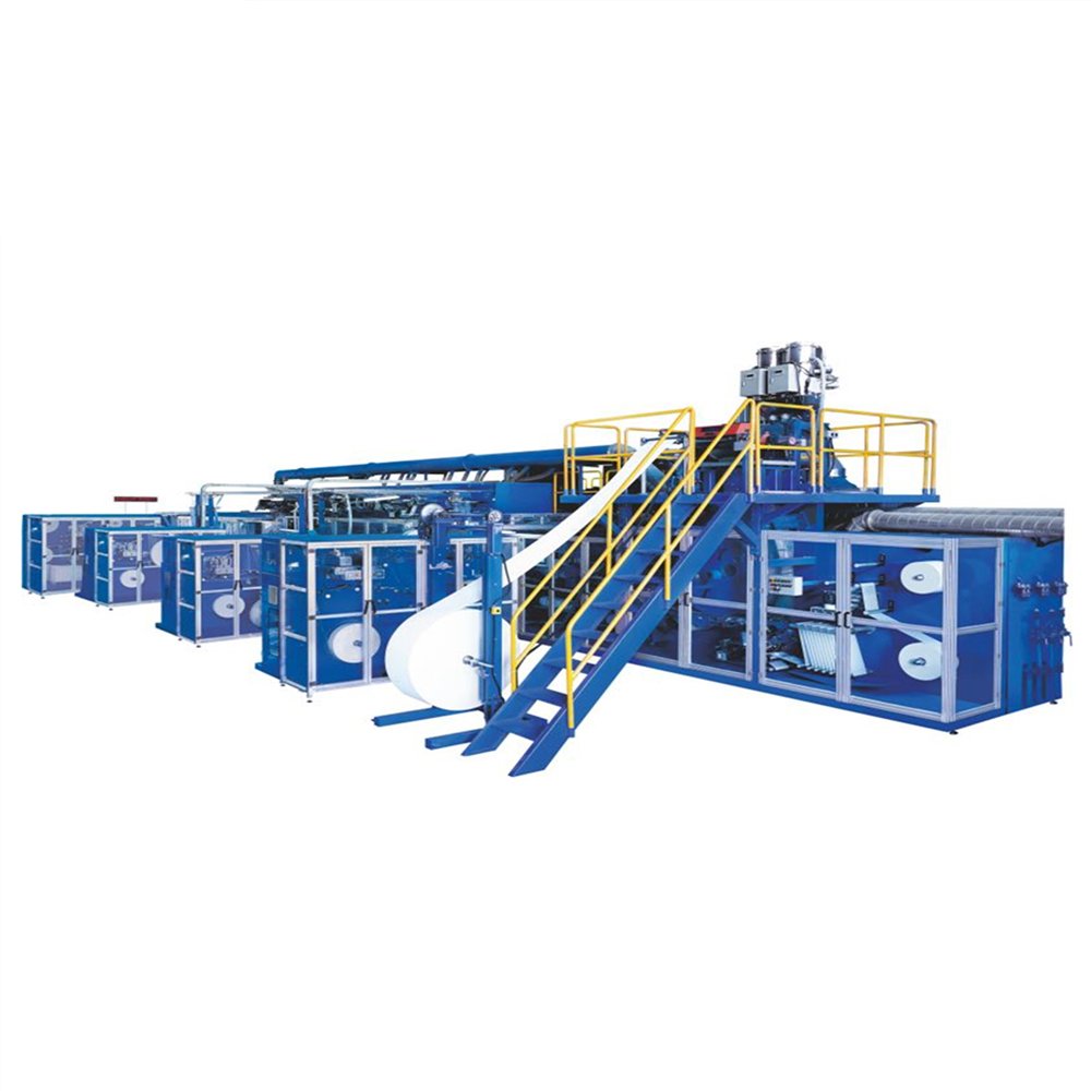 Automatic Sanitary Napkin Production Line With PLC Control