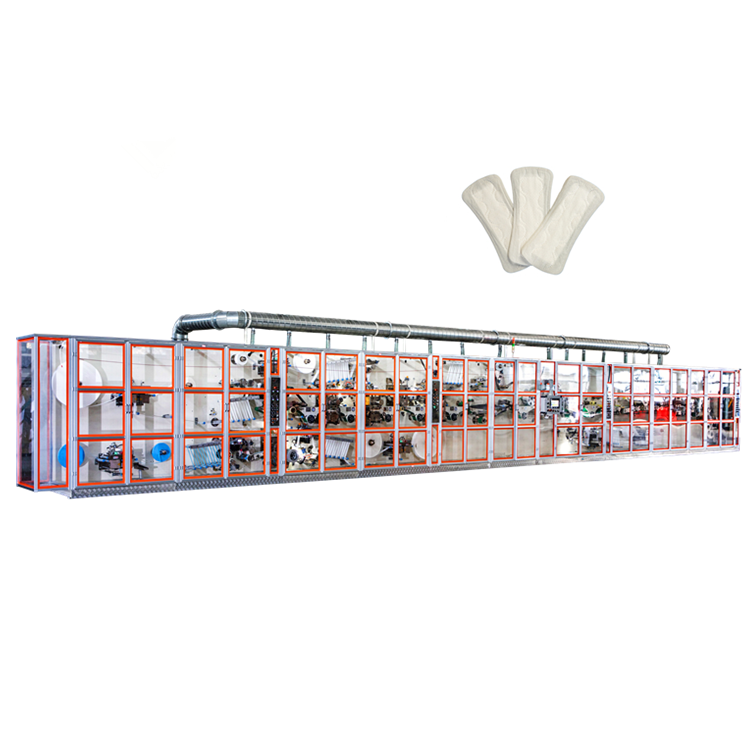High Speed Auto Splicing Sanitary Napkin Production Line