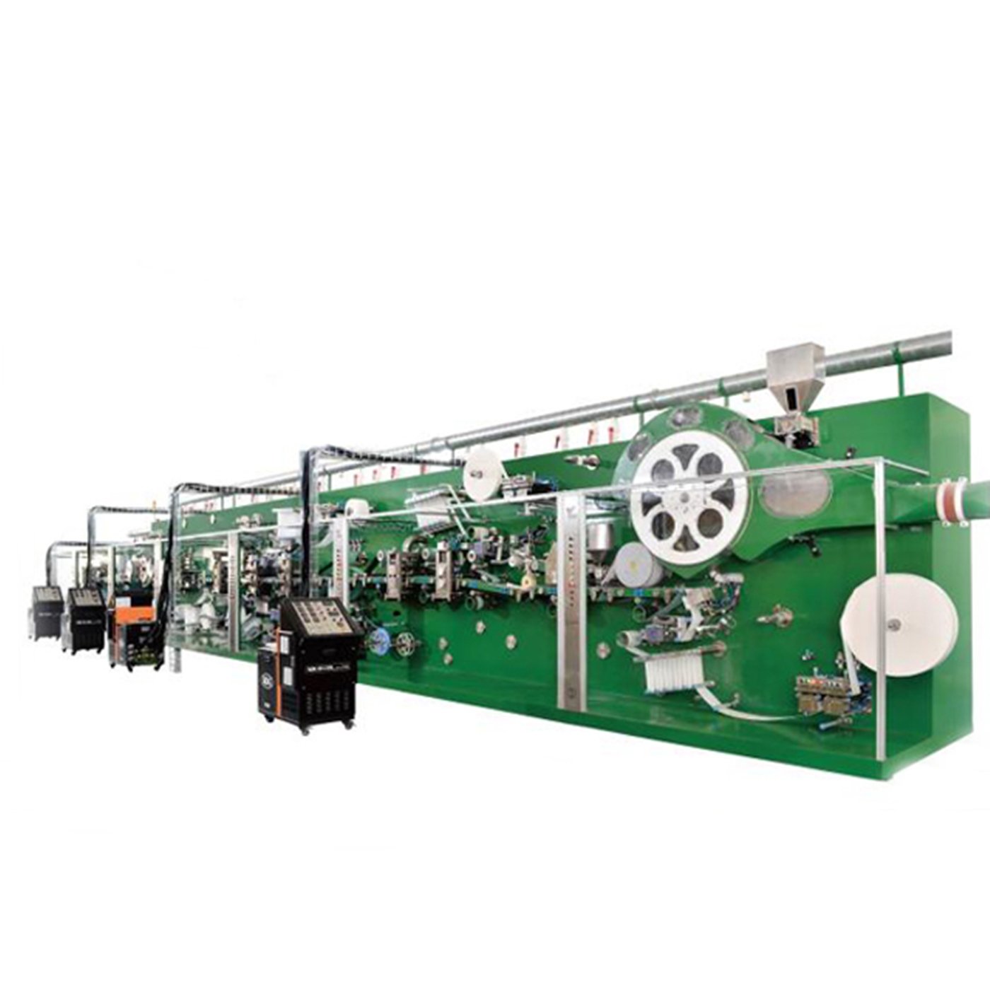 PLC Control & HMI Operation Sanitary Napkin Production Line