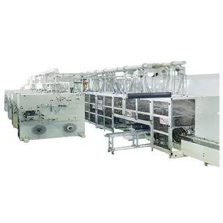 Full Servo PLC & HMI System Sanitary Napkin Production Line