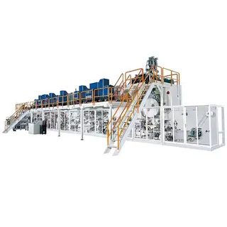Low Cost PLC Control Sanitary Napkin Machinery, 600 Pcs/Min