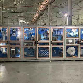 HMI Operation Sanitary Napkin Production Line for Hot Sale