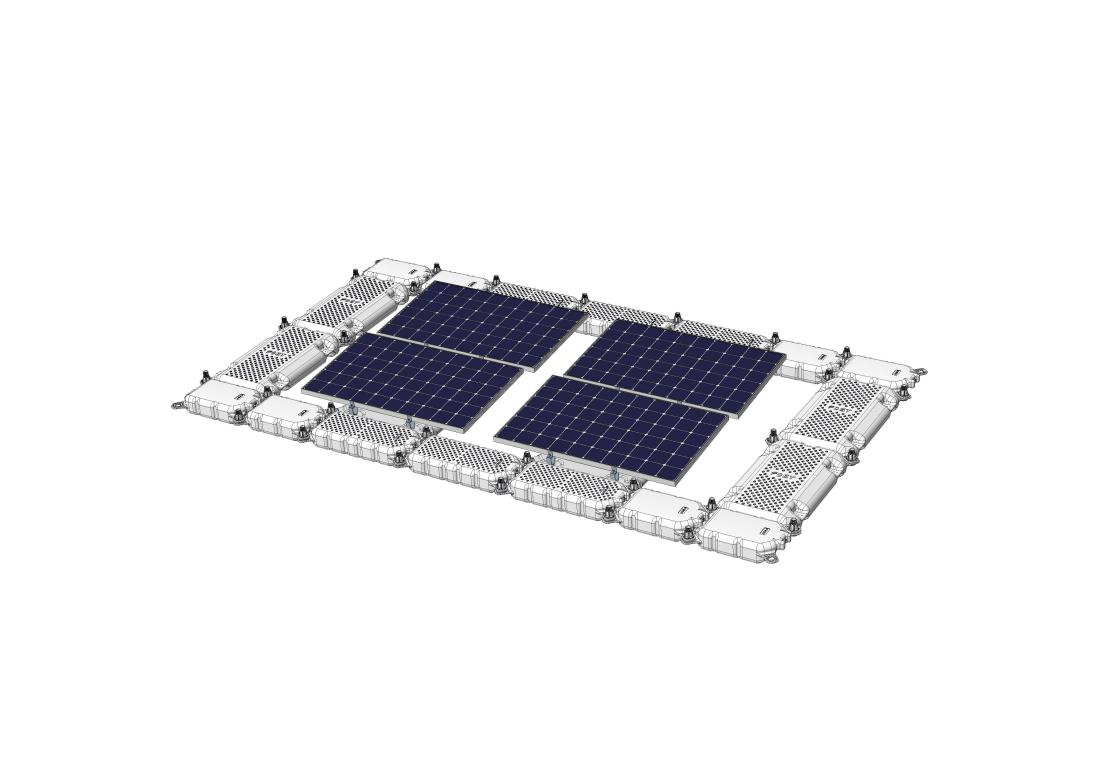 HDPE Plastic Floating Solar Mounting System