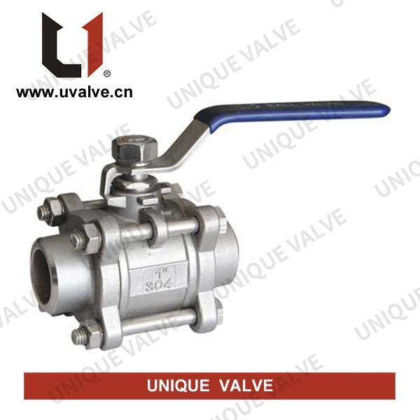 3 PCS Stainless Steel Butt Weld Ball Valve