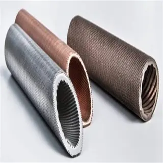 Ribbed OD and ID Wave Tube, Titanium, 32 Fins Per Inch