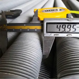 Copper, Aluminum, Titanium Extruded Fin Tube, OD 21.3-73 MM