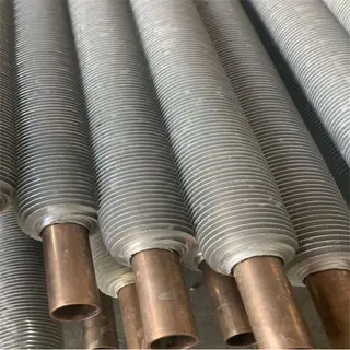 Copper, Aluminum, Titanium Extruded Fin Tube, OD 21.3-73 MM