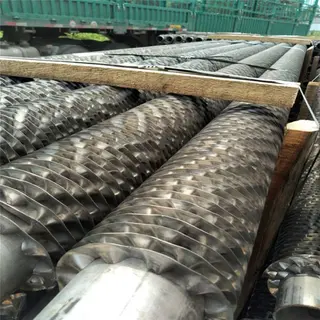 Wrinkle Extruded Finned Tubes, Aluminum or Copper Fin