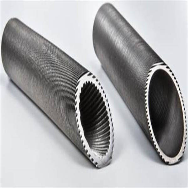 Ribbed OD and ID Wave Tube, Titanium, 32 Fins Per Inch