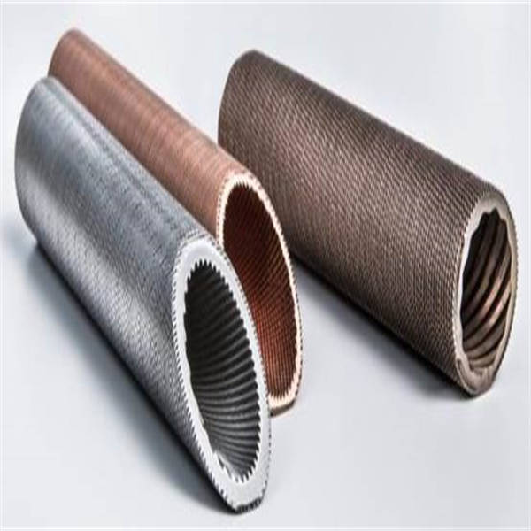 Ribbed OD and ID Wave Tube, Titanium, 32 Fins Per Inch